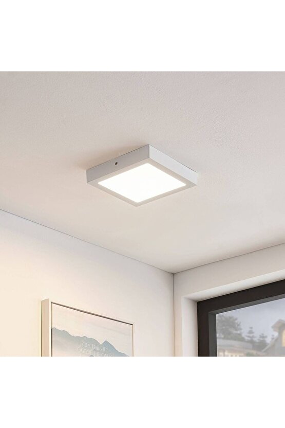 24 Watt Günışığı Ledli Çok Kaliteli Sıva Üstü Tavan Armatür 22 x 22 Cm Kare Sıva Üstü Tavan Armatürü