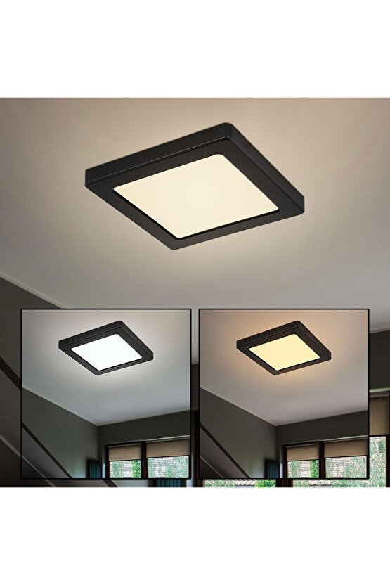 24 Watt Günışığı Ledli Çok Kaliteli Sıva Üstü Tavan Armatür 22 x 22 Cm Kare Sıva Üstü Tavan Armatürü