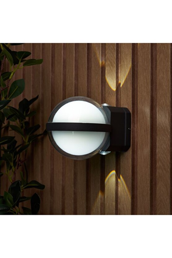 Elektrikle Çalışır, Modern Tasarım Bahçe, Balkon, Teras Armatürü, 12 Watt Led Aplik, Çok Şık Armatür