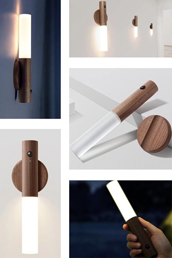 Şarjlı, Sensörlü, Taşınabilir, Magnetli, Çok Amaçlı Led Aplik, Sarjlı Duvar, Masa Üstü, Gece Lambası