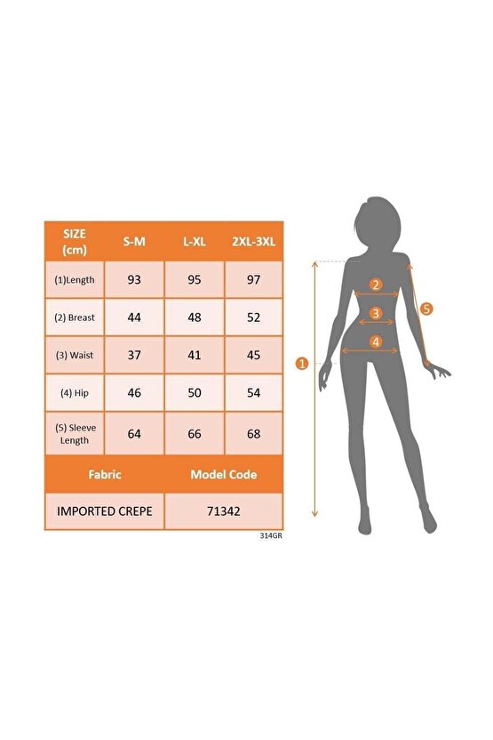 Kadın Uzun Kollu Kruvaze Yaka Beli Düğme Detay Krep Elbise