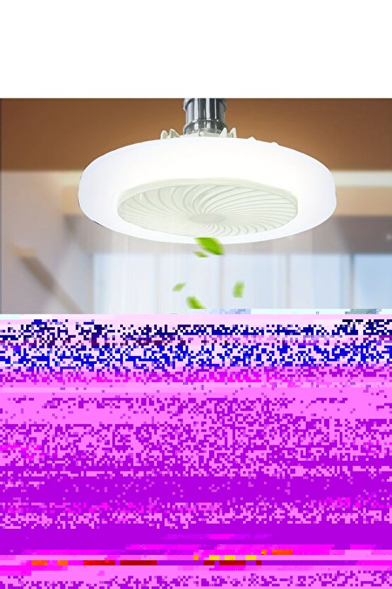 3 Işık Modlu, Dimlenebilir, 3 Fan Hızlı, Kumandalı, Pervaneli, 42 Watt Çok Kaliteli Led Fan Ampul,