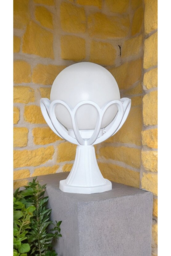 E27 Duylu Dekoratif Set Üstü Armatür, Bahçe Duvar Aydınlatma Apliği, Papatya Bahçe Duvar Armatürü