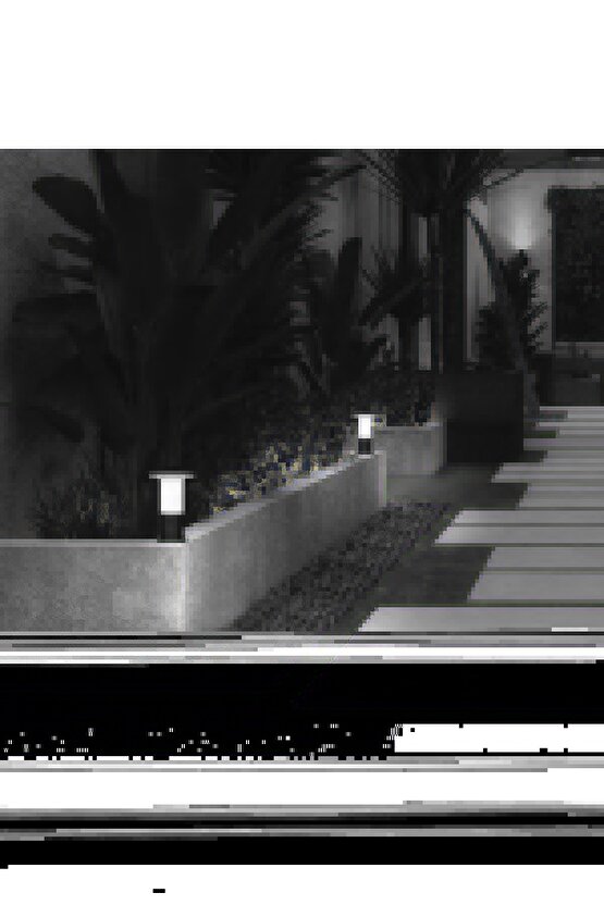 3lü Kısa Mantar Direk Seti, Bahçe Dekorasyon için Şık ve Dayanıklı Ürün