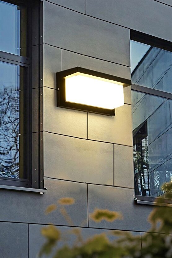 3000K Günışığı 18 Watt Bahçe Duvar Apliği, Villa Dış Cephe Aplik, Kapı Giriş Aplik, Modern Led Aplik