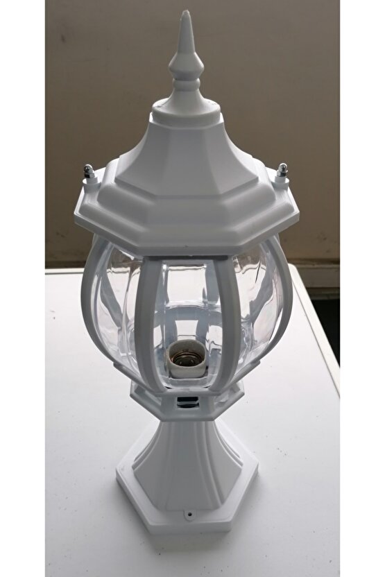 Sekizgen Dış Mekan Armatür Seti, Beyaz Kasa, Şık ve Dayanıklı Tasarım