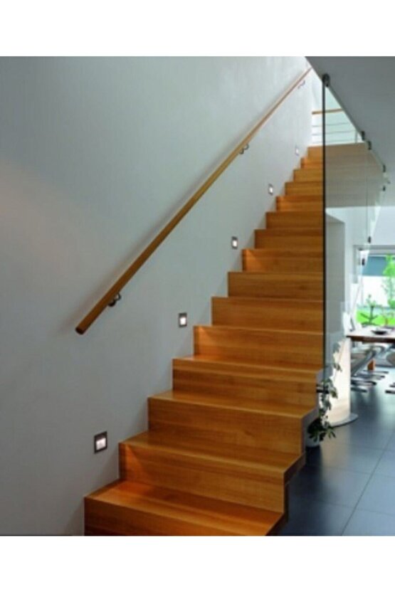 Fullreyon Koridor Basamak Merdiven Sensörsüz Kare Spot Lamba Aydınlatma Krom Kasa (MAVİ IŞIK)