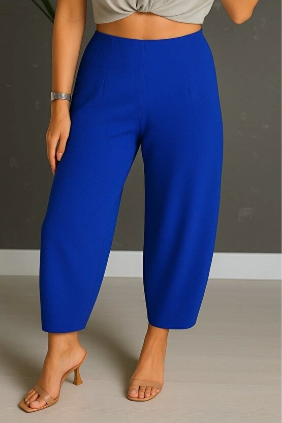 Kadın Yüksek Bel Krep Pantolon