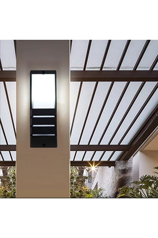 24 Watt Dış Ve Iç Mekan Uyumlu Panjurlu Ledli Aplik Beyaz Işık