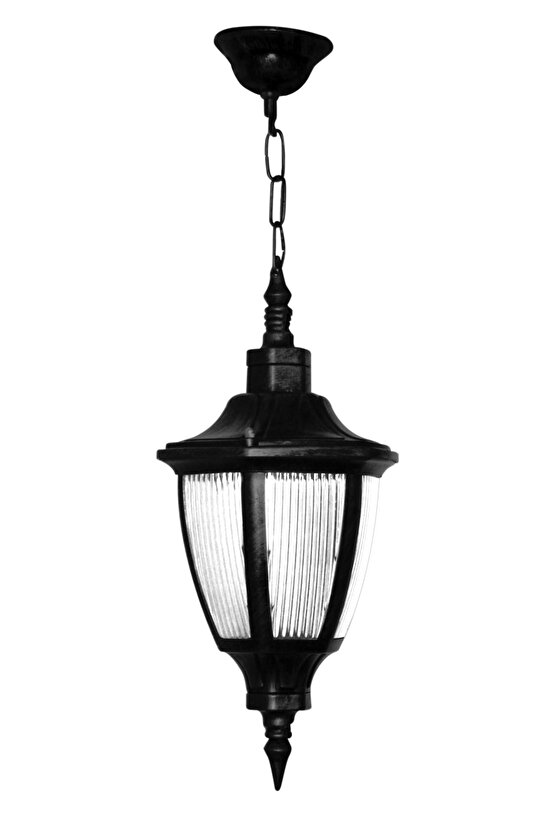 Birinci Sınıf Dekoratif Plastik Avize - Tavan Apliği - Siyah