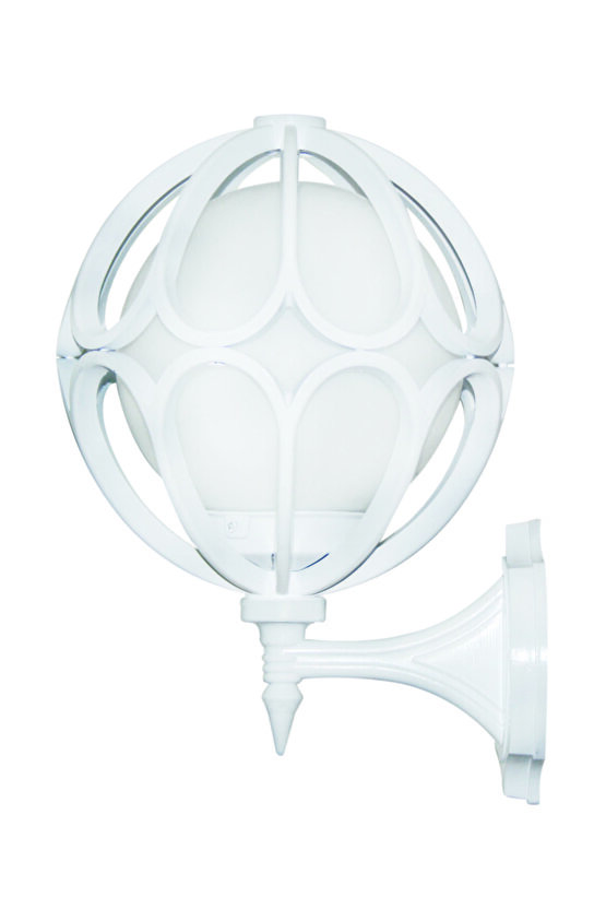 Konsollu Çiçek Bahçe Ve Dış Mekan Aydınlatma Armatürü Beyaz