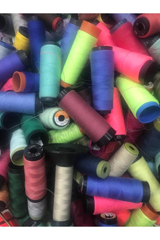 DİKİŞ İPLİĞİ 120 NO KARIŞIK RENK 5 KG (5000 GR) 100-150 ADET
