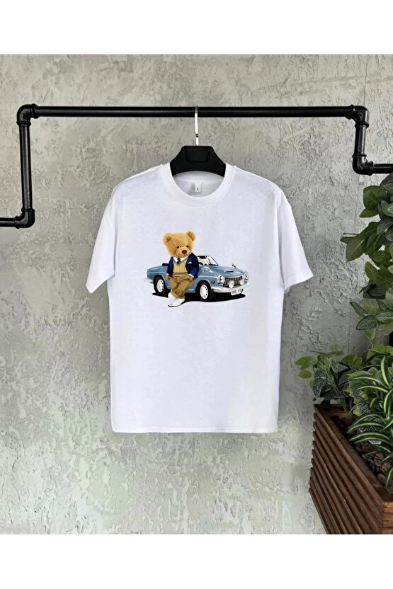 Unisex Çocuk Baskılı T-Shirt - Beyaz