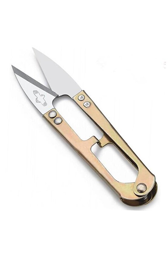 Mivela Konfeksiyon Iplik Temizleme Makası Metal Kasalı Kılıflı