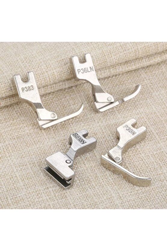 Sanayi Düz Makina Fermuar Ayak Seti 4 Adet Bir Arada Takım Olarak Gönderilecektir