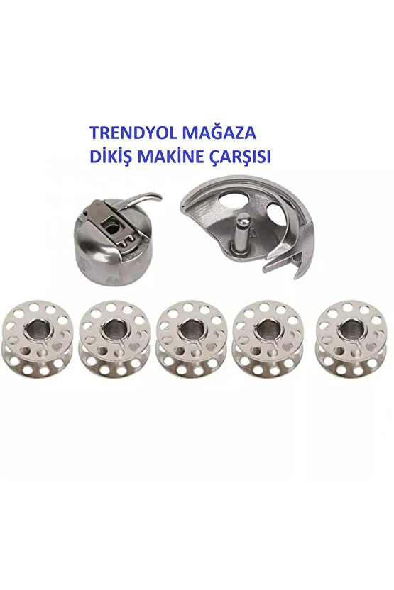 Dikiş Makine Çarşısı Singer Zetina Janome Beko Makinesi Mekik Çaganoz Ve 5 Adet Masura Set