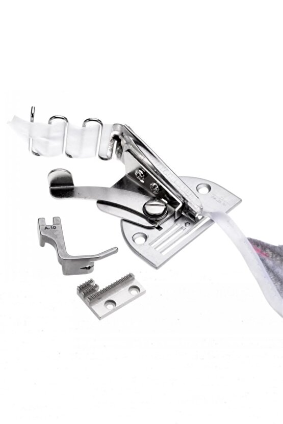 EQURİ Kadın Kısa Kollu Bisiklet Yaka Desenli Süprem Elbise