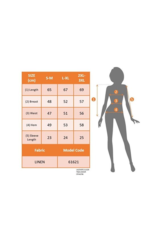Kadın Kısa Kollu V Yakalı Düğmeli Keten Bluz