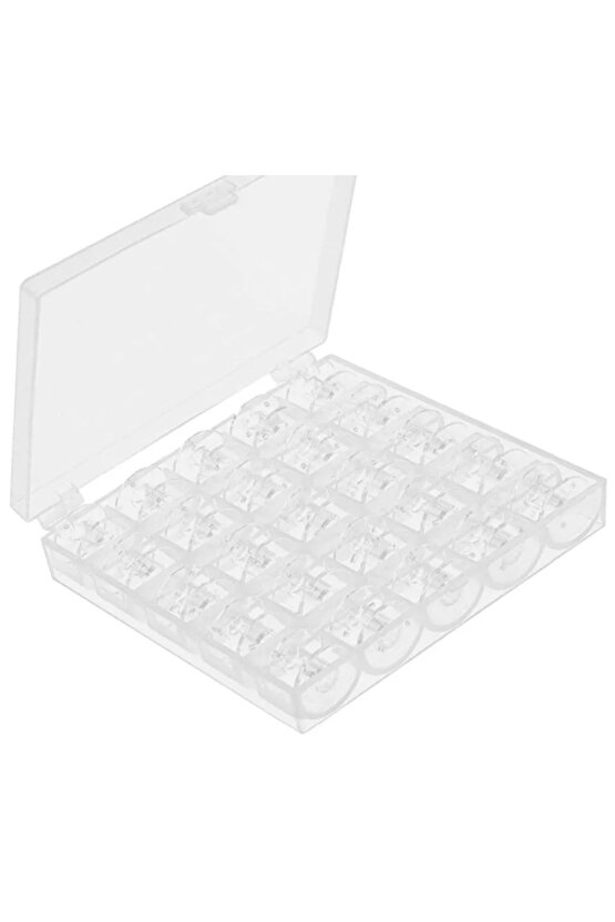 Singer Beko Zetina Janome Homemax Brother Bernina Dikiş Makiner Için 25 Adetlik Boş Masura Kutusu