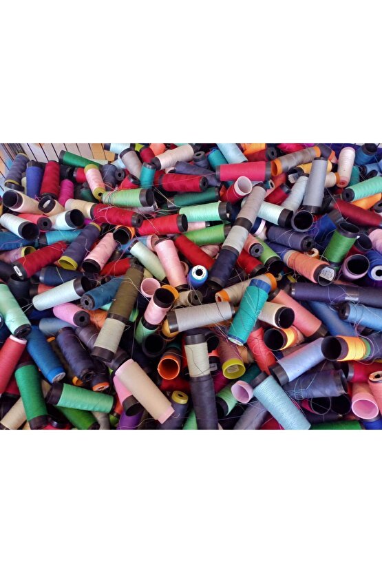 Dikiş Ipi 120 Numara 1 Kg Kg Dip Bobin Karışık RENK (10-20 adet arası iplik gönderilir)