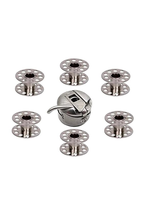 Ev Tipi Aile Dikiş Makinesi Mekik Ve 6 Adet Masura Düz Ve Zig Zag Makinelere Uyumludur