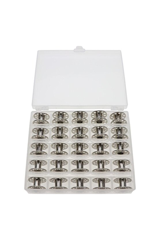 Ev Tipi Aile Dikiş Makinesi Metal Masura 1 Kutuda 25 Adet Metal Masura