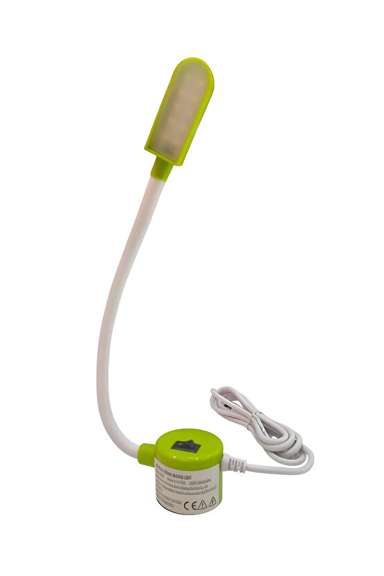 Metal T Spiral Dikiş Makinası Lambası Mıknatıslı 10 Ledli