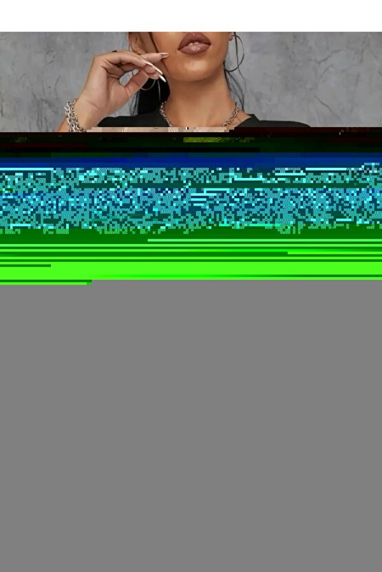 201 Penye Compack Baskılı Oversize Kahve Desenli Kadın Kısa Kol Yazlık T-shirt - Siyah