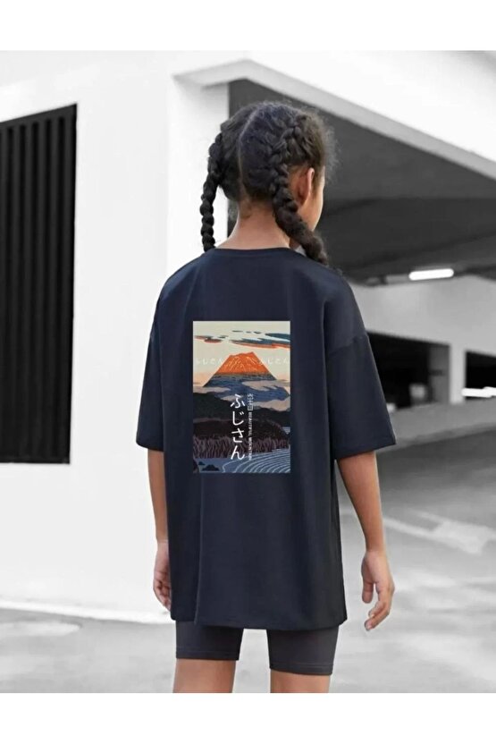 Çocuk Unisex Baskılı T-Shirt - Siyah