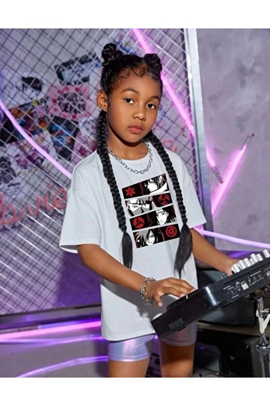 Çocuk Unisex Baskılı T-Shirt - Beyaz