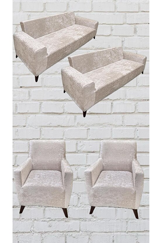 3311 Parlak Kadife Giydirme Koltuk Örtüsü(NATÜREL)