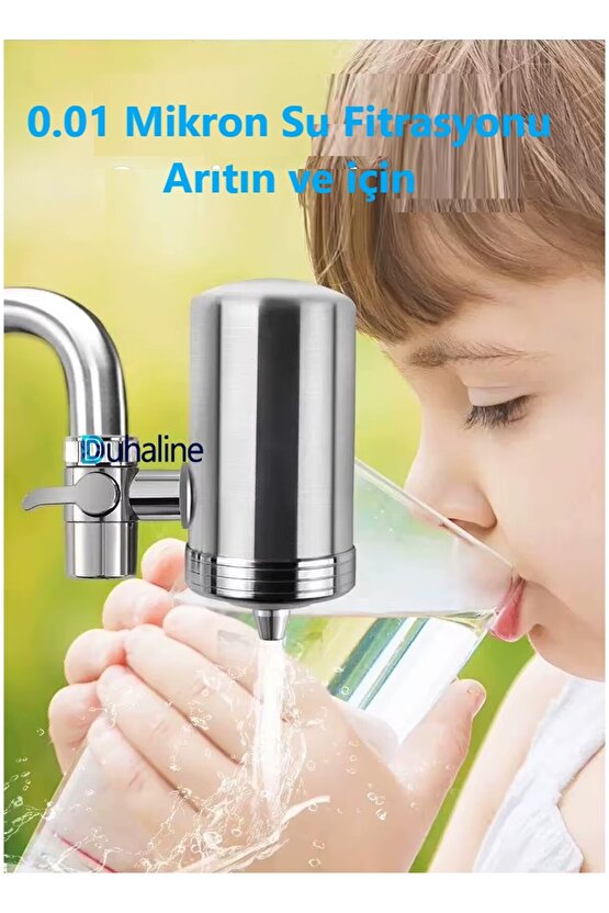 Paslanmaz Çelik Musluk Suyu Filtresi Mutfak Banyo İçin Mikrofiltrasyon İçilebilir Su Arıtma Sistemi