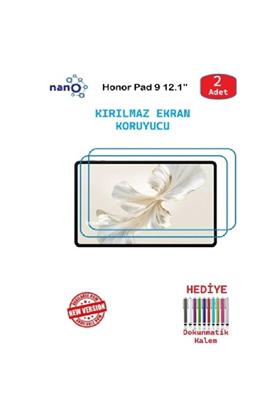 Honor Pad 9 12 Uyumlu Nano Ekran Koruyucu 9h Esnek 2 ADET