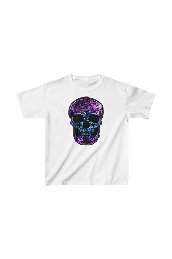 Unisex Çocuk Baskılı T-Shirt - Beyaz