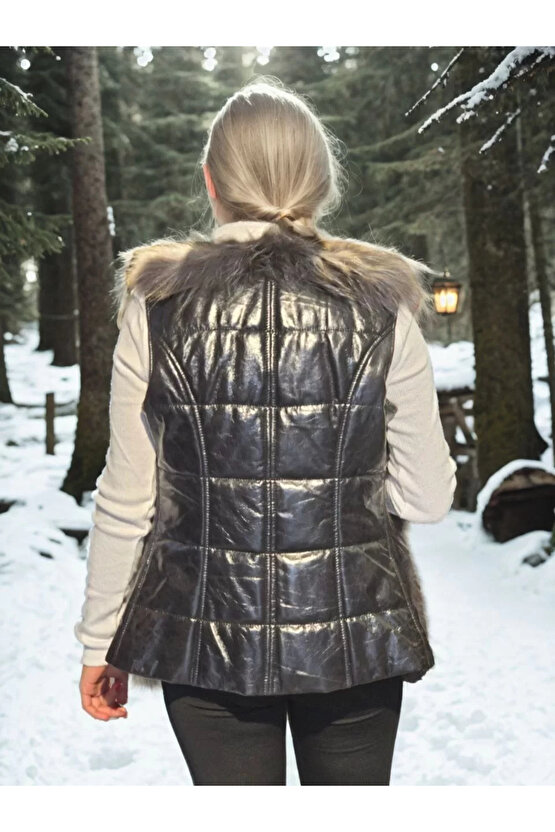 Velmora Premium Kolsuz Fermuarlı Yelek - Siyah