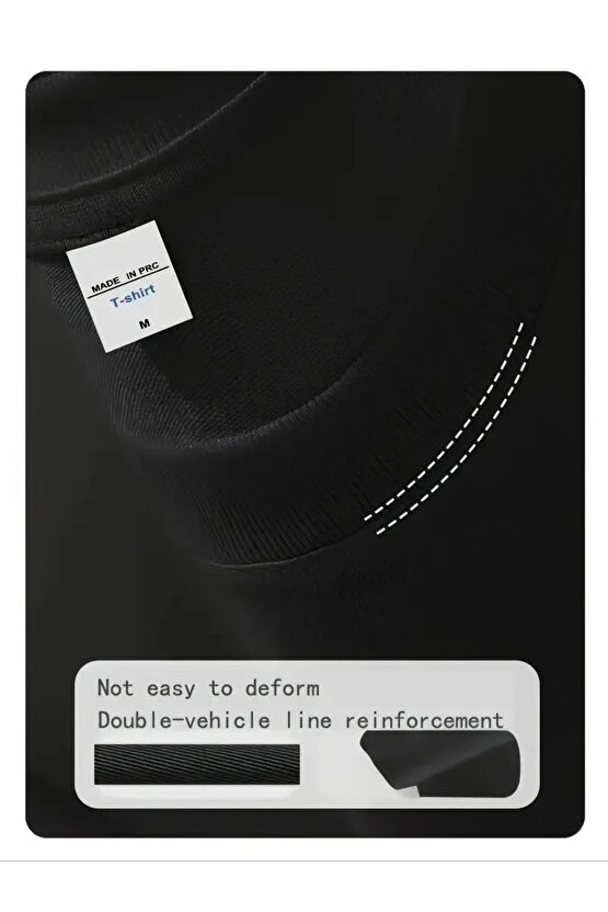 Velmora Premium 201 Penye Compack Day One Baskılı Oversize Bisiklet Yaka T-shirt - Siyah -VLMR