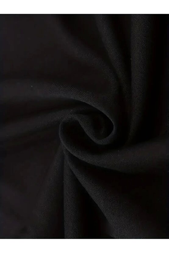 Sporda Günlük Hayata Giyilebilir GYM Baskılı Oversize Bisiklet Yaka Erkek T-shirt - Siyah