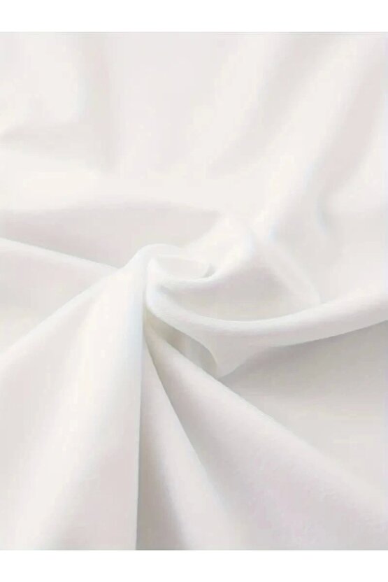 Do What Makes You Happy Unisex Linemen Oversize Baskılı T-shirt - Beyaz