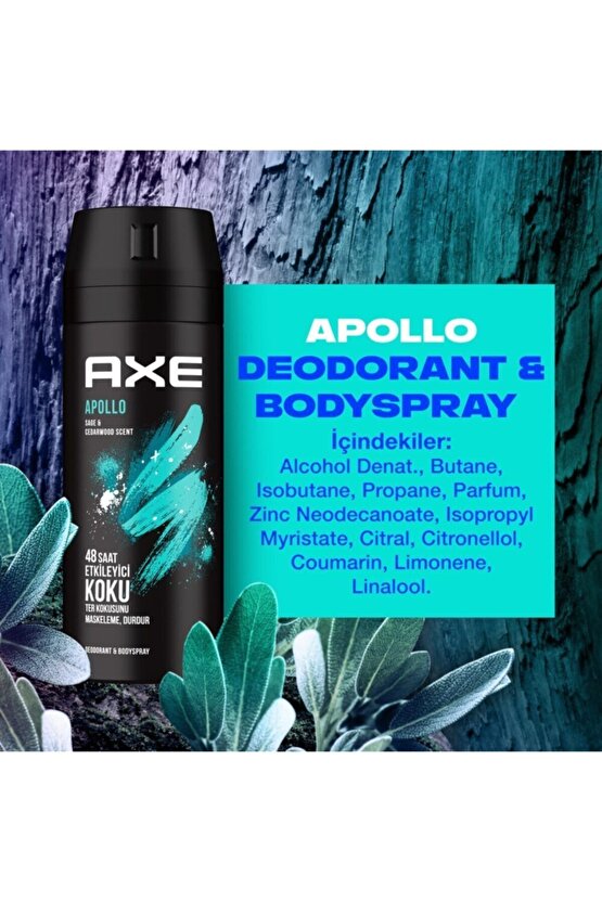 Erkek Deodorant & Bodyspray Apollo 48 Saat Etkileyici Koku 150 ML