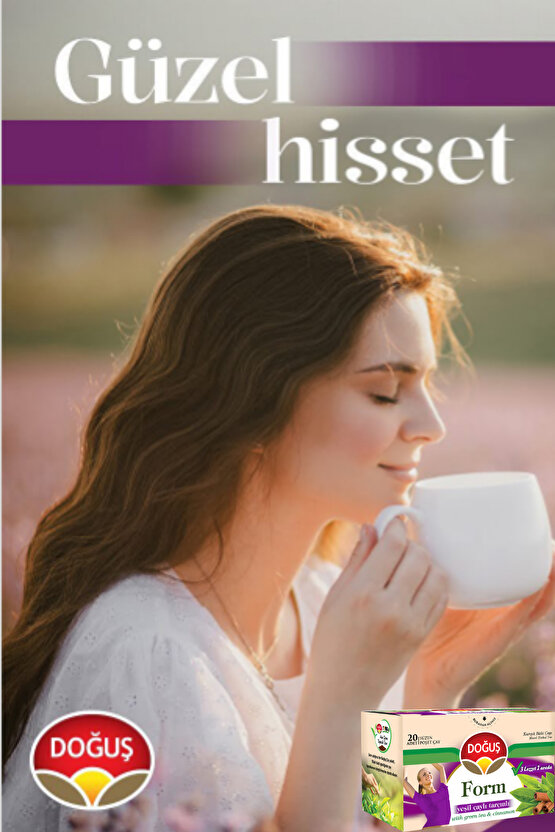 Form Yeşil Çaylı Tarçınlı Bitki Çayı 20’li