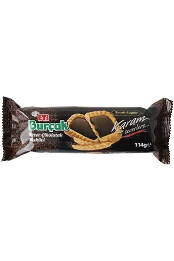 Burçak Bitter Çikolatalı Bisküvi 114 Gr X12 Li Koli