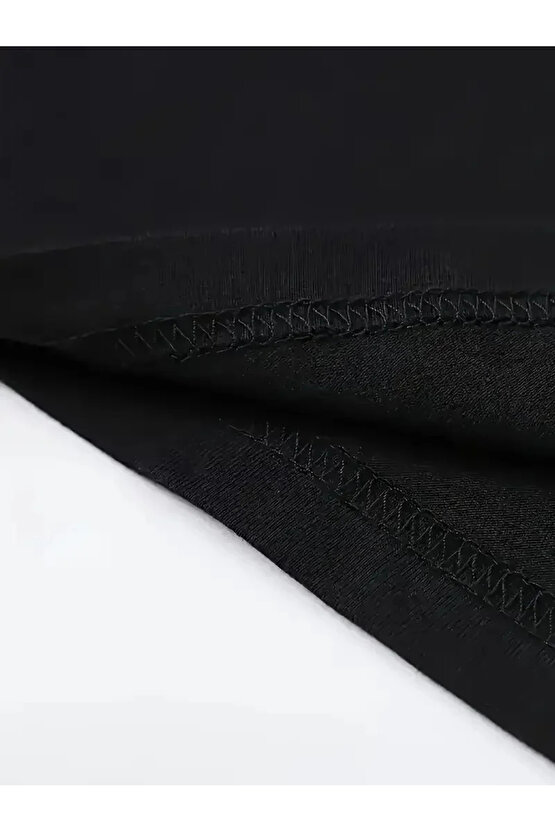 [Günlük T-Shirt] Hafif Kadın Günlük T-Shirt | Bol Kesim, Kısa Kollu, Yuvarlak Yaka, Eğlenceli Karika