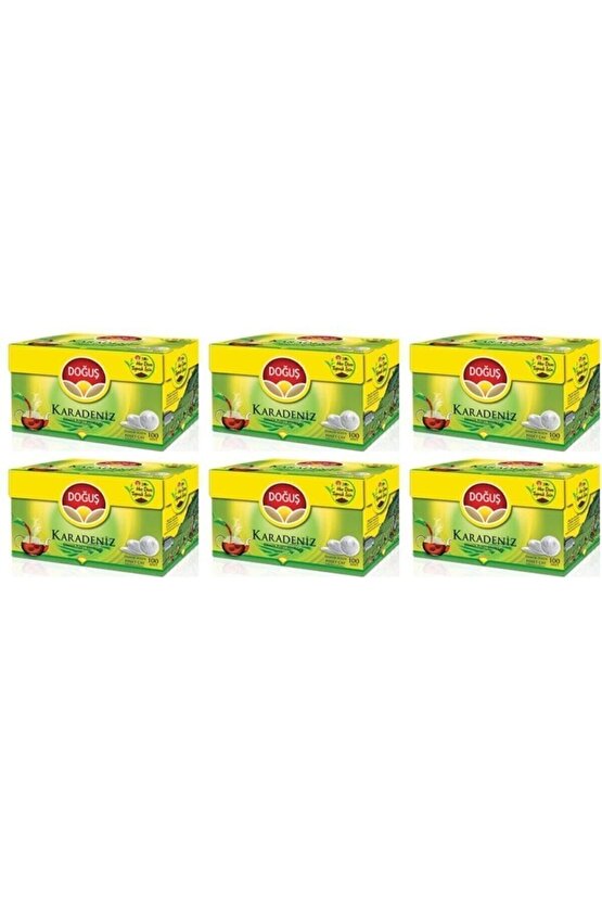 Karadeniz Demlik Poşet Çay 100lü 6 Paket 6*100lü