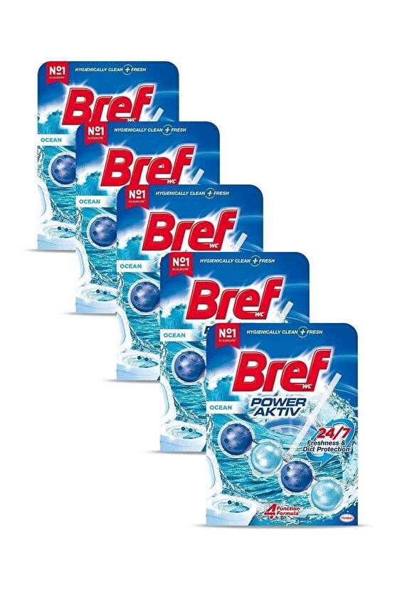 Power Aktiv Katı Tuvalet Bloğu 5 Adet Okyanus Tekli (5li Set)