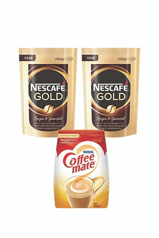 Gold 200 gr 2 Adet ve Nestle Coffee Mate 500 gr 1 Adet Fırsat Paketi