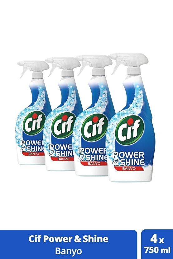 Sprey Power & Shine Banyo 750 Ml X 4 Adet