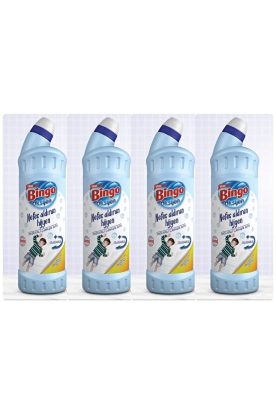 Oksijen Çamaşır Suyu Ferahlatan Hijyen 750 ml 4 Adet
