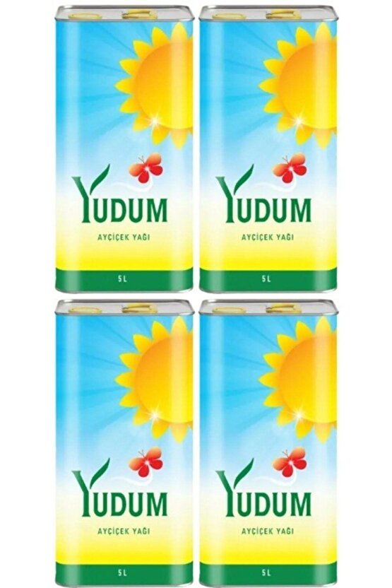 Ayçiçek Yağı 5 Lt Teneke 4 Adet