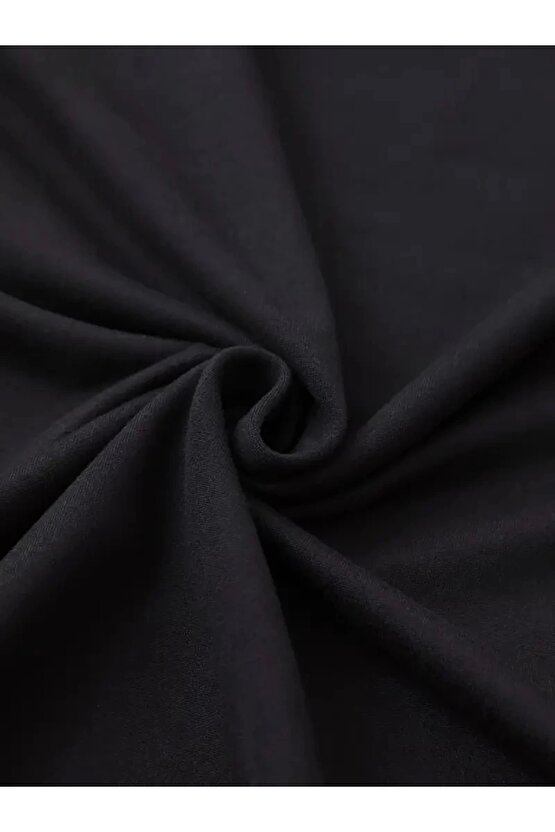 Do What Makes You Happy Unisex Linemen Oversize Baskılı T-shirt - Siyah