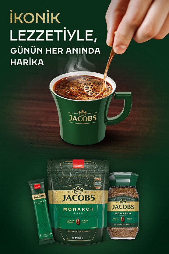 Monarch Gold Granül Kahve Cam Kavanoz 100 gr